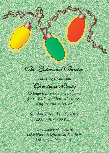 sample holiday invitations