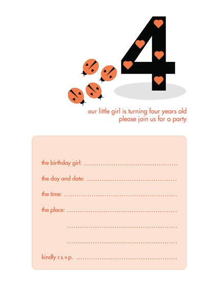 childrens birthday invitations