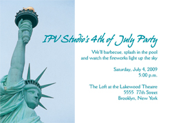 4th of July Party Invitation