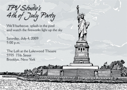 4th of July Party Invitation