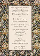 Commitment Ceremony  Gay & Lesbian Wedding Invitation