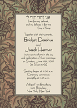 Commitment Ceremony  Gay & Lesbian Wedding Invitation