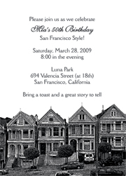 San Francisco Theme Invitations