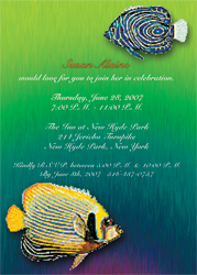 Fish Animal Theme Invitation