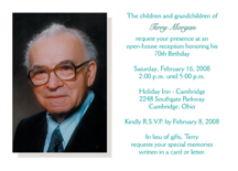 70th Birthday Invitations