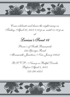 Black and White Invitation