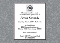 Black and White Invitation