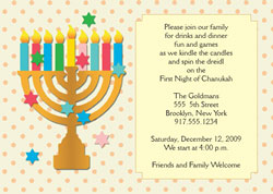 Chanukah Party Invitation