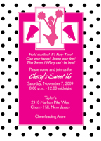 Cheerleading Party Invitation