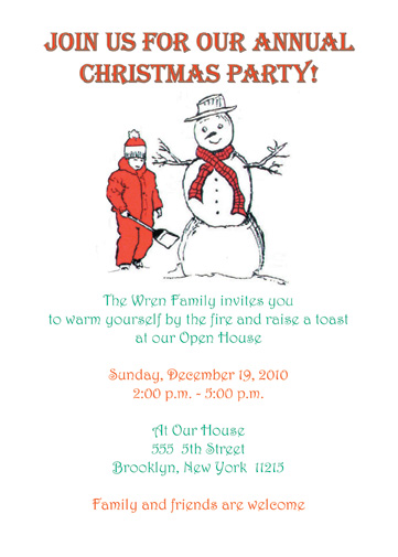 Christmas Invitations Letter 4