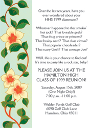 Class Reunion Invitation