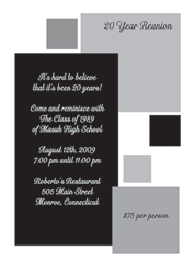 Class Reunion Invitation
