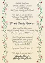 Family Reunion Invitation