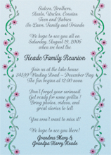 Family Reunion Invitation