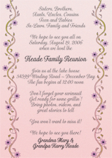 Family Reunion Invitation