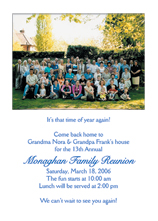 Family Reunion Invitation