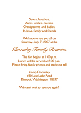 Family Reunion Invitation