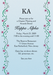 Fraternity Party Invitation