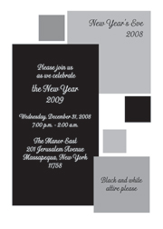 New Years Party Invitation