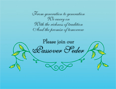 Passover Seder Invitation