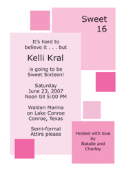 Pink Invitation