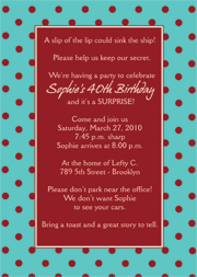 Surprise Party Invitation