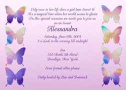 Sweet Fifteen Invitation