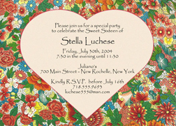 Sweet Fifteen Invitation