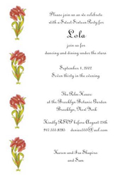 Sweet Fifteen Invitation