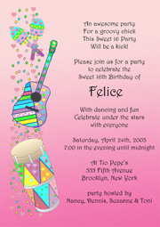 Sweet Fifteen Invitation