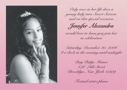 Sweet Fifteen Invitation