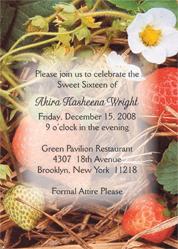 Sweet Fifteen Invitation