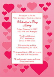 Heart Theme Invitations