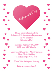 Heart Theme Invitations