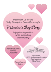 Heart Theme Invitations