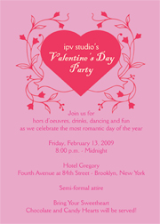 Heart Theme Invitations