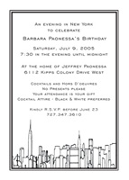 Brooklyn Theme Invitations