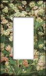 Single Decorated Rocker Light Switch Cover