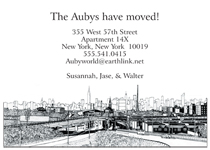 New Address Moving Card